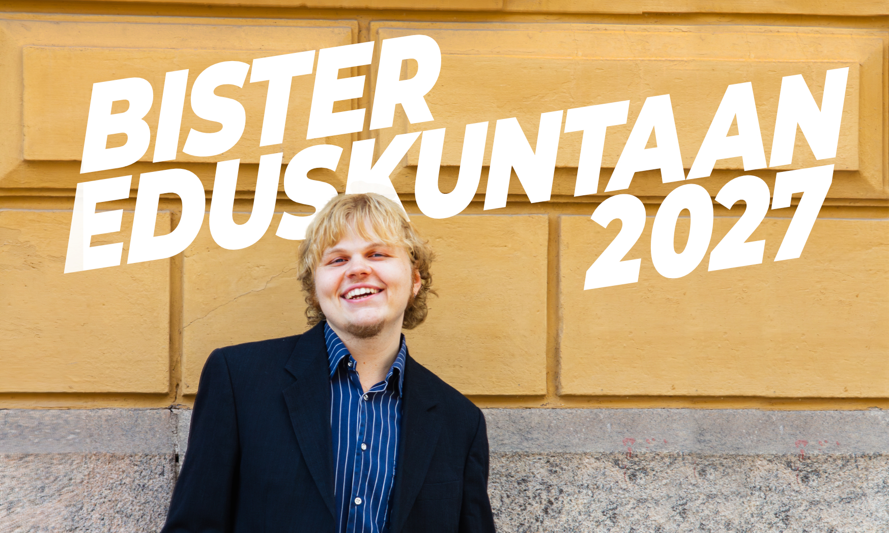 Olen ehdolla eduskunta&shy;vaaleissa 2027!